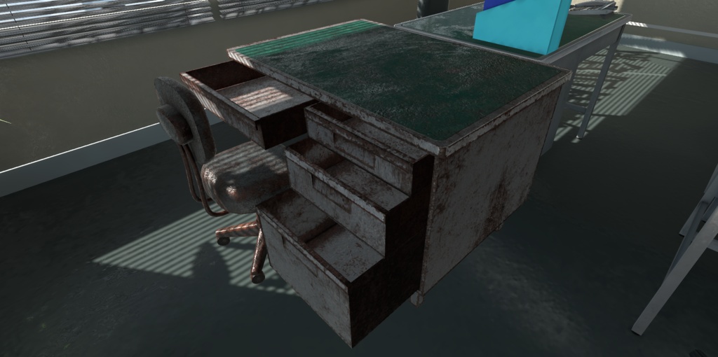 【3Dモデル】事務机セット / Office Desk Kit