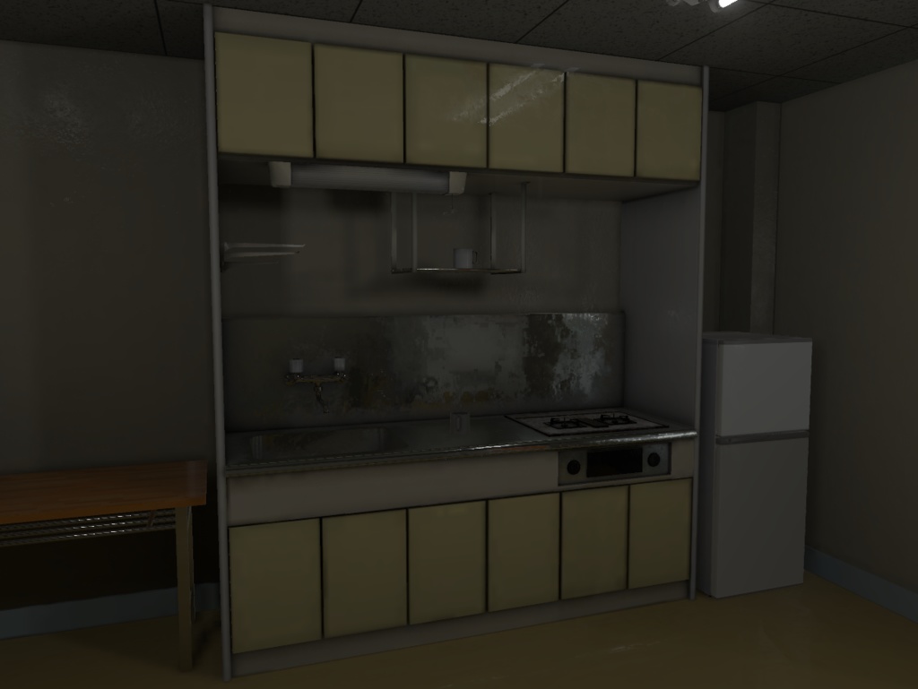 【3Dモデル】台所 / Japanese Retro Kitchen
