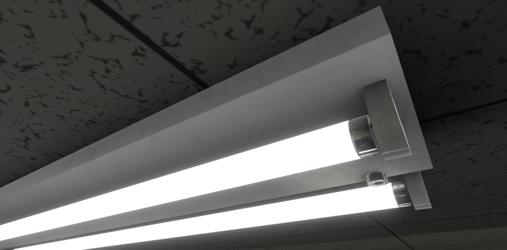 【3Dモデル】蛍光灯 / Bar Light