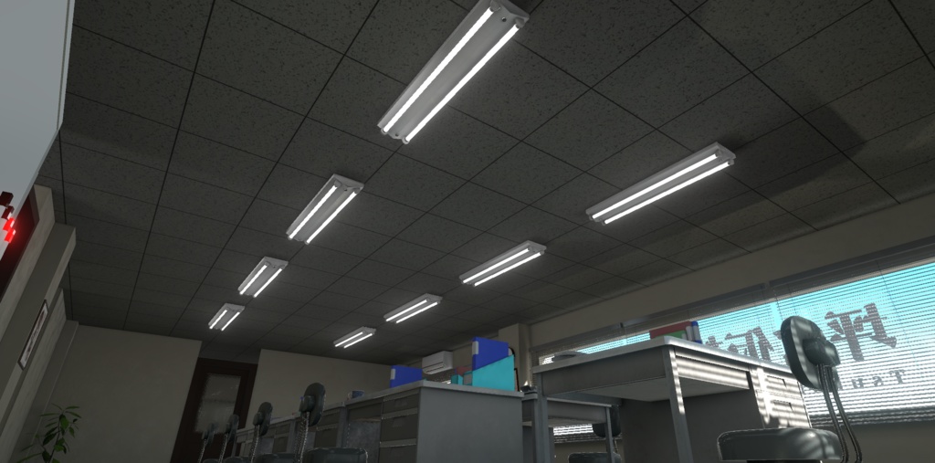 【3Dモデル】蛍光灯 / Bar Light