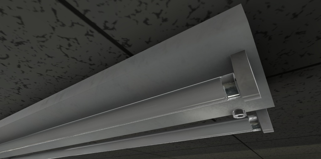 【3Dモデル】蛍光灯 / Bar Light