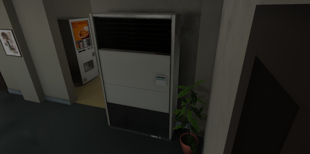 【3Dモデル】業務用エアコン / Air Conditioner