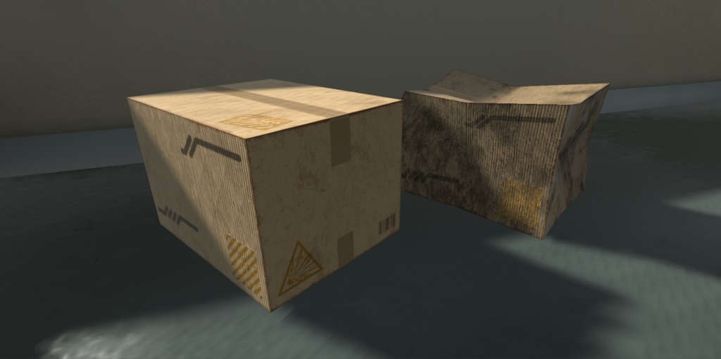 【3Dモデル】段ボール箱 / Cardboard Box