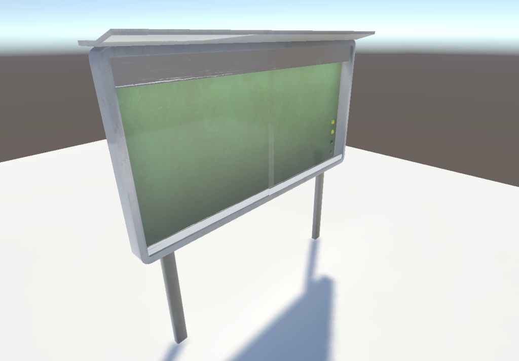【3Dモデル】掲示板 / Bulletin Board