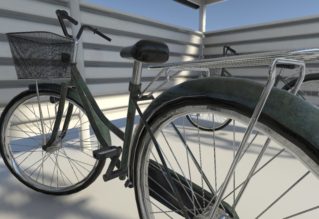 【3Dモデル】駐輪場セット / Bicycle Storage Pack