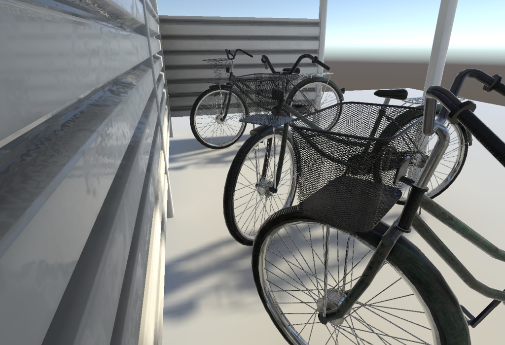 【3Dモデル】駐輪場セット / Bicycle Storage Pack