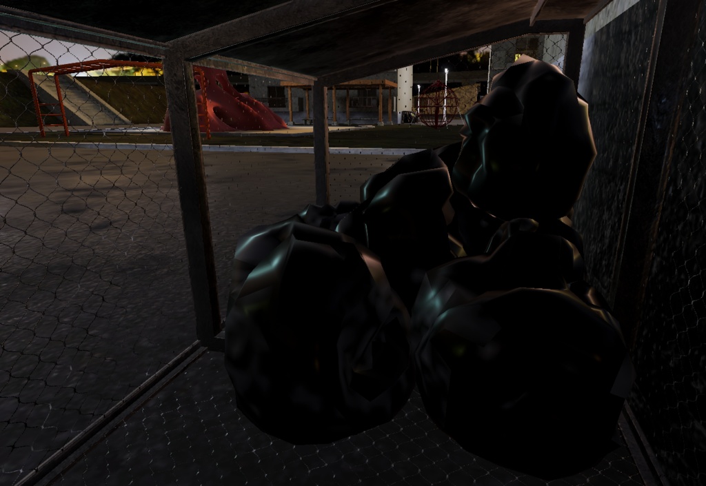 【3Dモデル】ゴミ捨て場 / Trash Enclosure