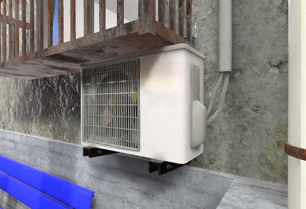 【3Dモデル】室外機 / Outdoor Unit