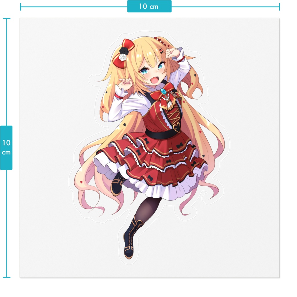 【非公式】赤井はあと/はあちゃま/新衣装/ステッカー