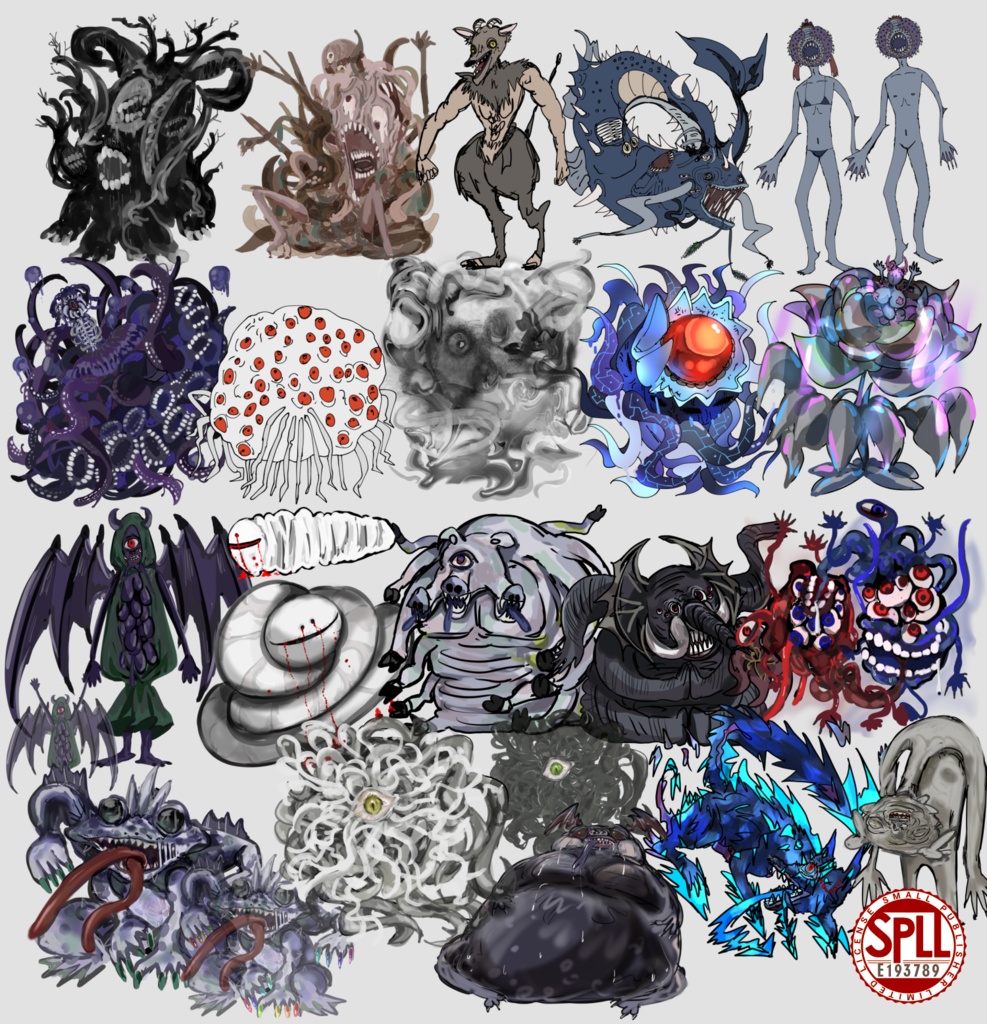 クトゥルフ神話生物素材20種類③【SPLL:E193789】