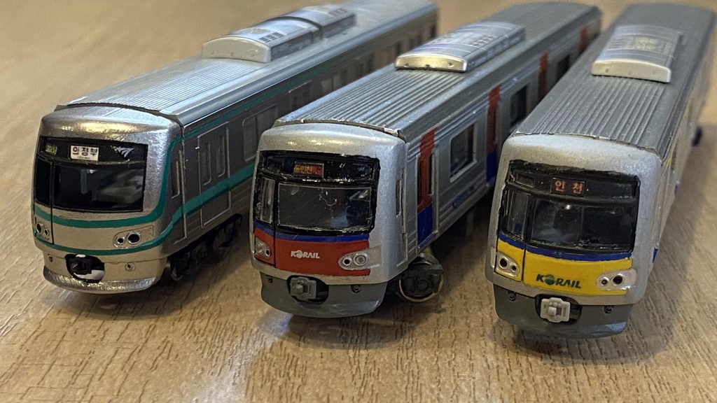 Nゲージ 鉄道模型パーツセット 15点 漢江の丸っこい通勤電車 前面パーツセット - お芋の鉄道模型ちゃんねる