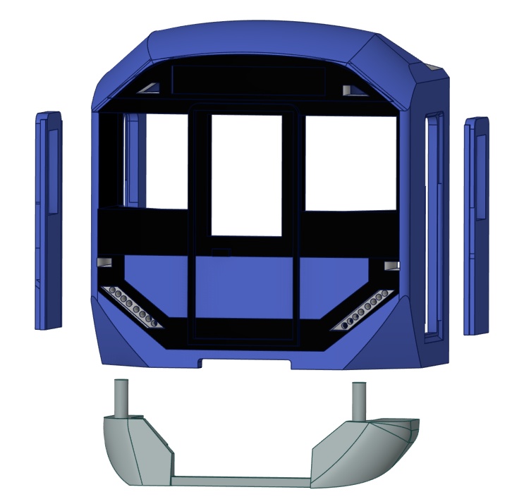 Nゲージ 24年ぶりの新型通勤電車 前面パーツセット