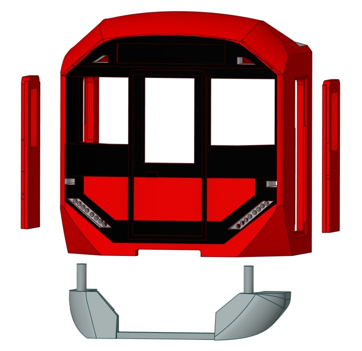 Nゲージ 24年ぶりの新型通勤電車 前面パーツセット