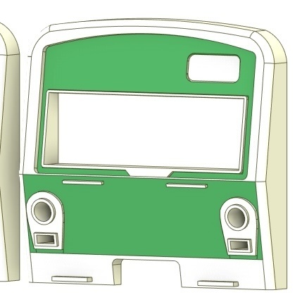 江南のチョッパ通勤電車 前面パーツセット（運番なし）