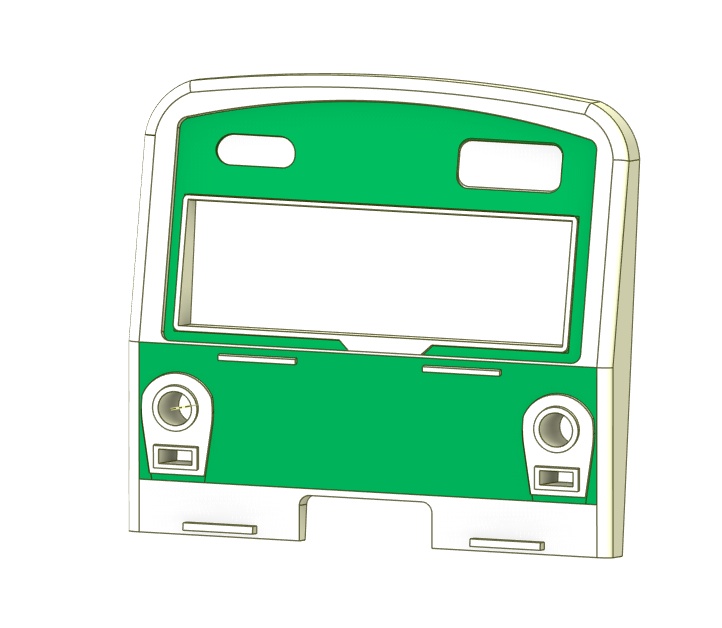 江南のチョッパ通勤電車 前面パーツセット（運番あり）