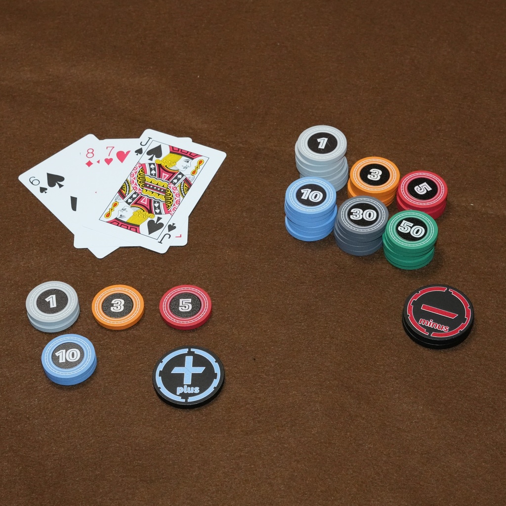 ボドコイン 木製コインチップ 155枚セット (直径 30mm/40mm)|ボードゲーム・TRPG・ポーカー用・汎用コンポーネント