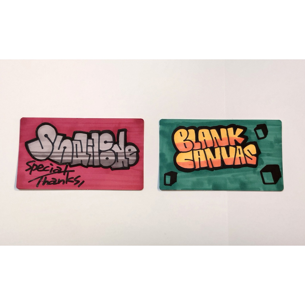 BLANK CANVAS 無地カード(ブランクカード) 100枚セット 70x120mm(タロットサイズ) |ボードゲーム・カードゲーム・メモ・学習用