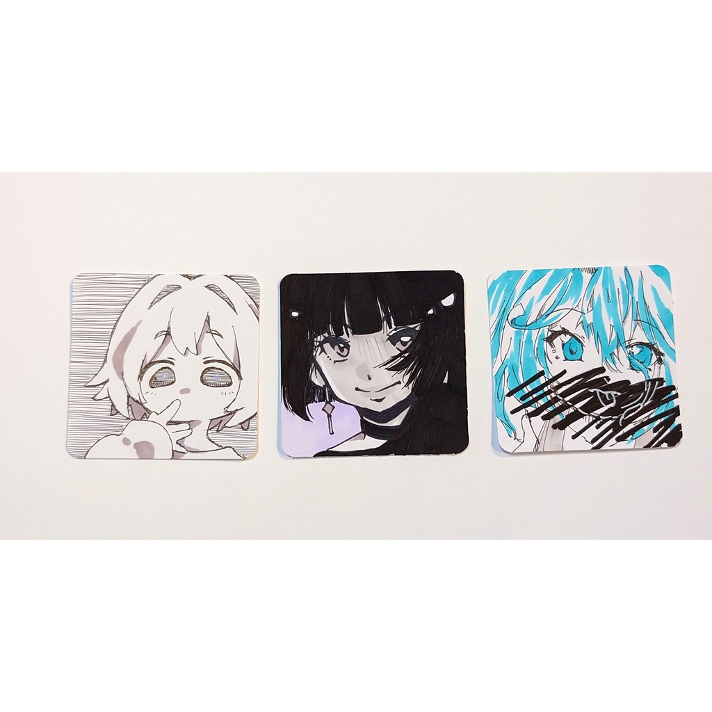 BLANK CANVAS 無地カード(ブランクカード) 100枚セット 70x70mm(スクエア)|ボードゲーム・カードゲーム・メモ・学習用