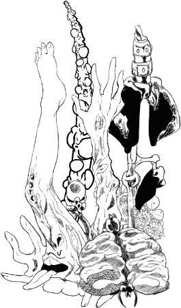 『触手を売る店』ステッカー