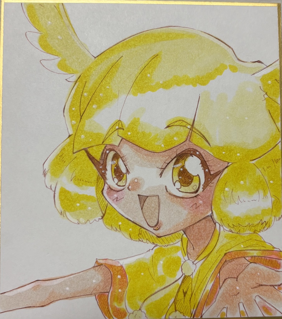 占い魔女ヒカリちゃん　ミニ色紙