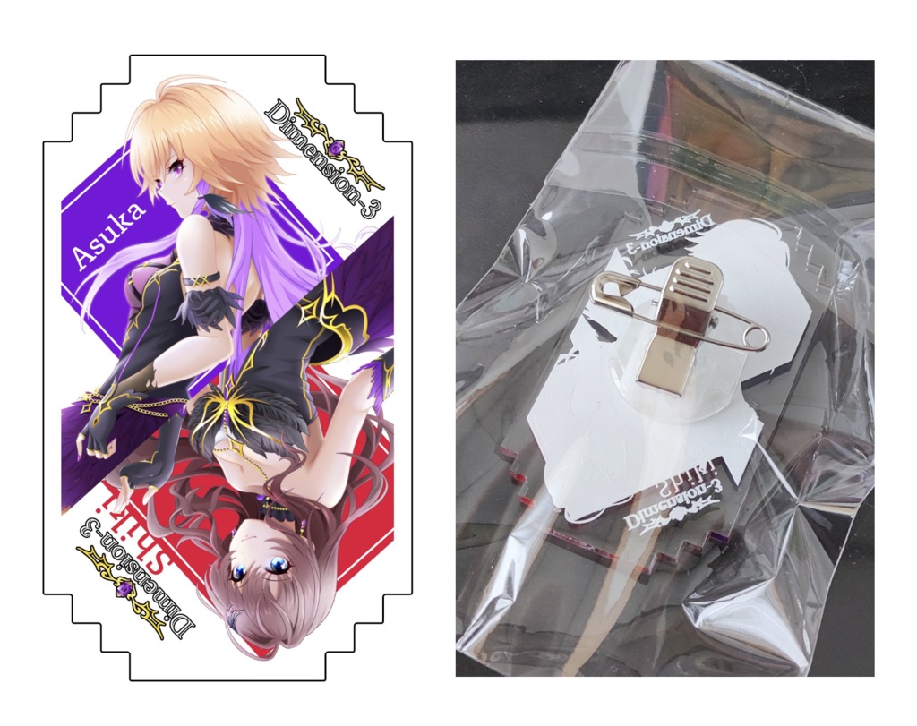 Dimension-3(一ノ瀬志希／二宮飛鳥) アクリルバッジ