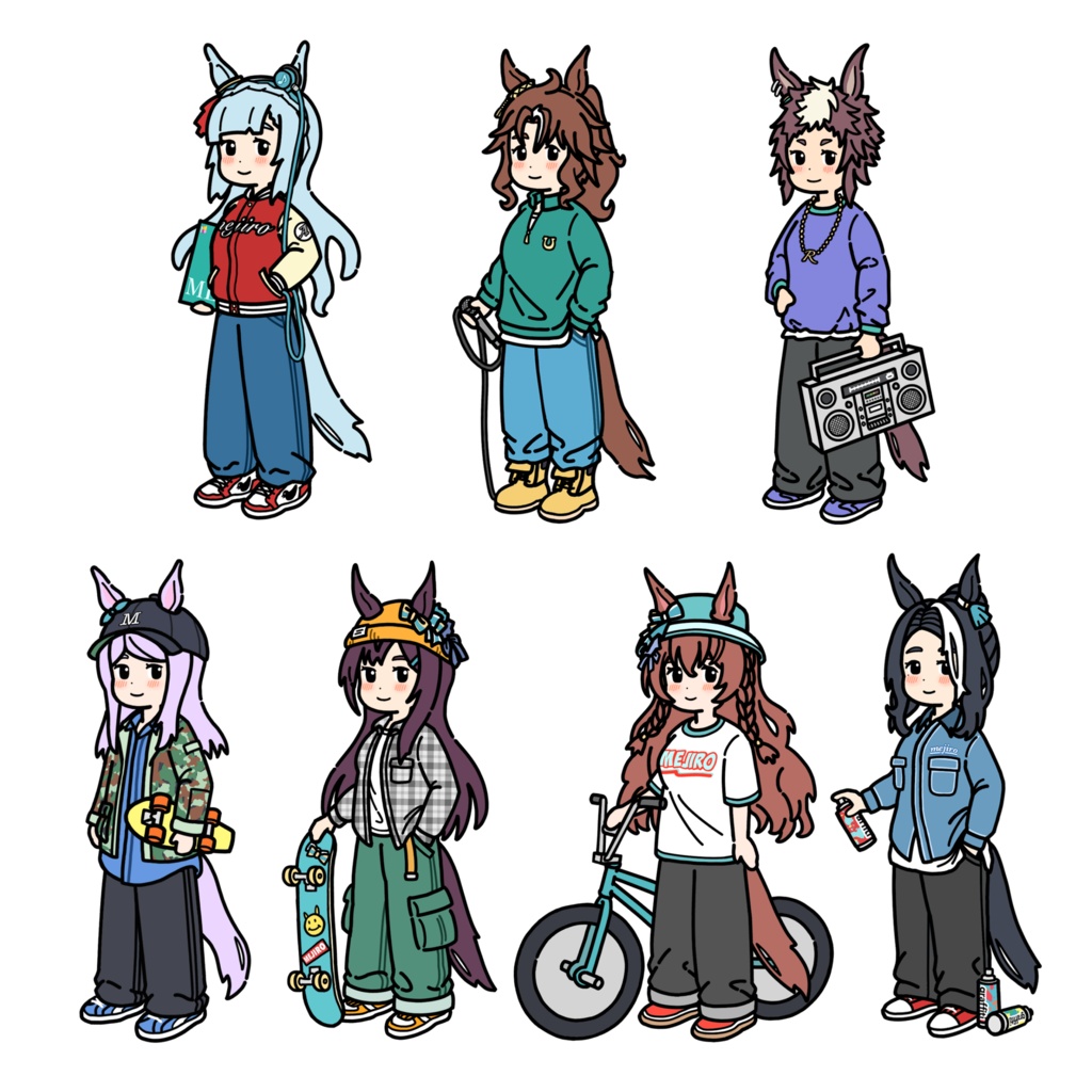 MEJIRO STREET ステッカー7枚セット
