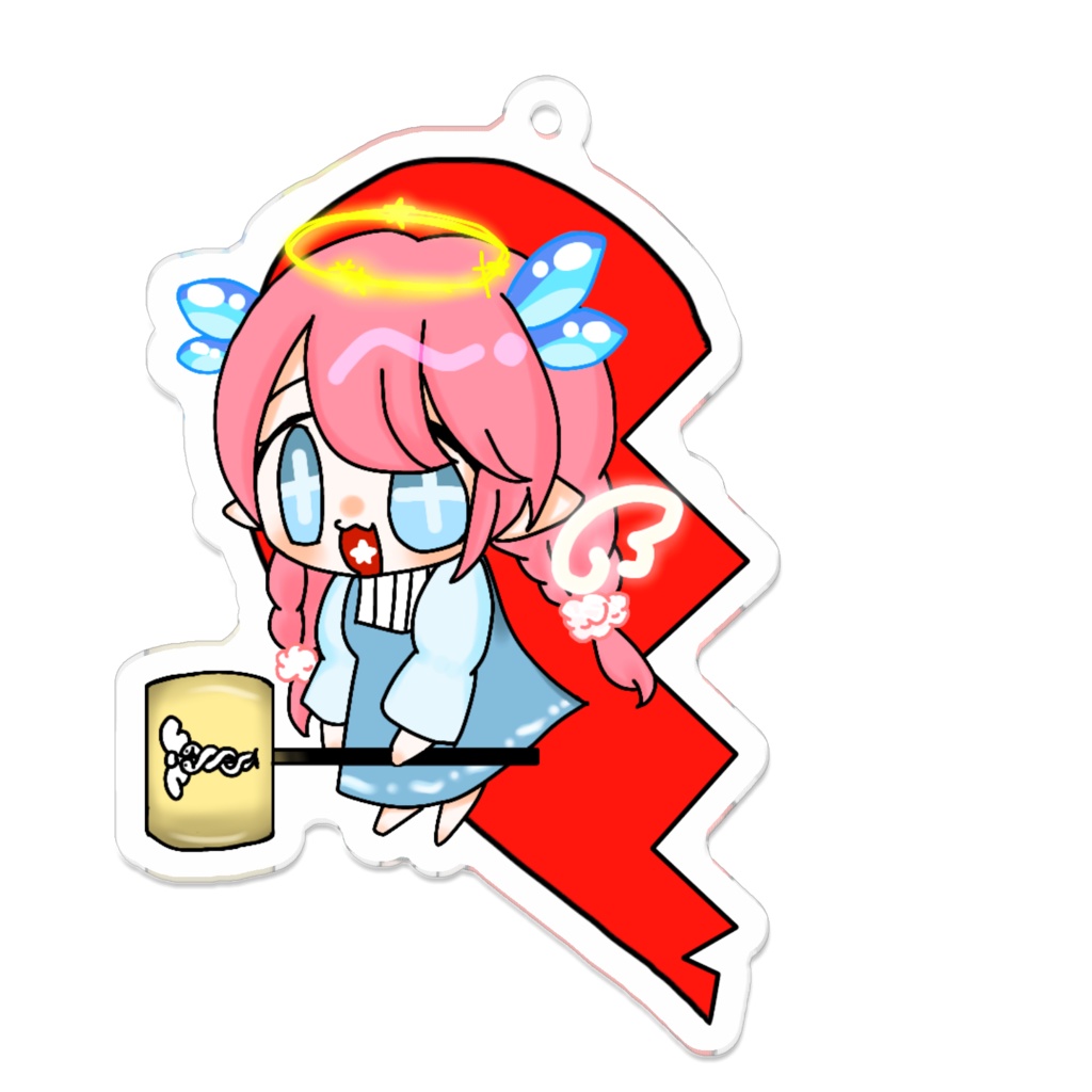 木苺るりあ アクリルキーホルダー 天使ver