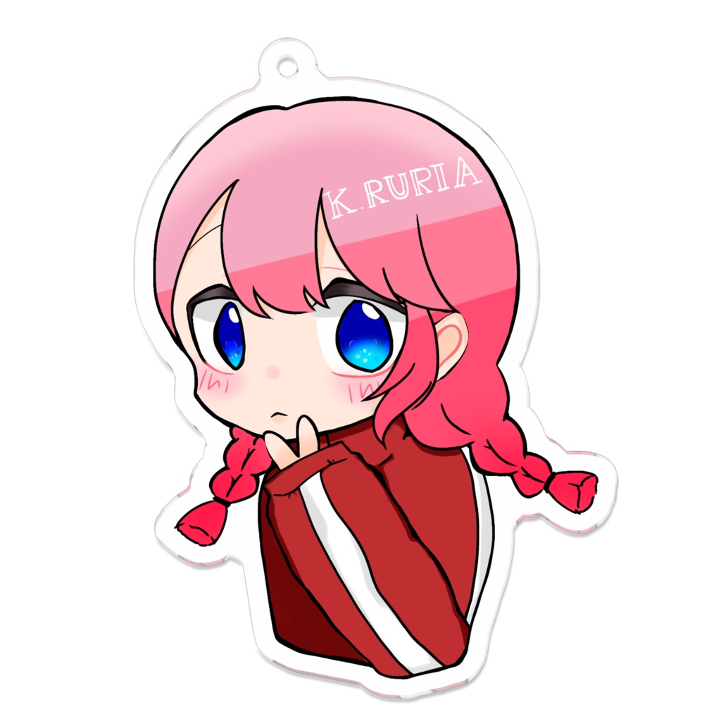 【木苺るりあ卒業グッズ】ジャージアクリルキーホルダー