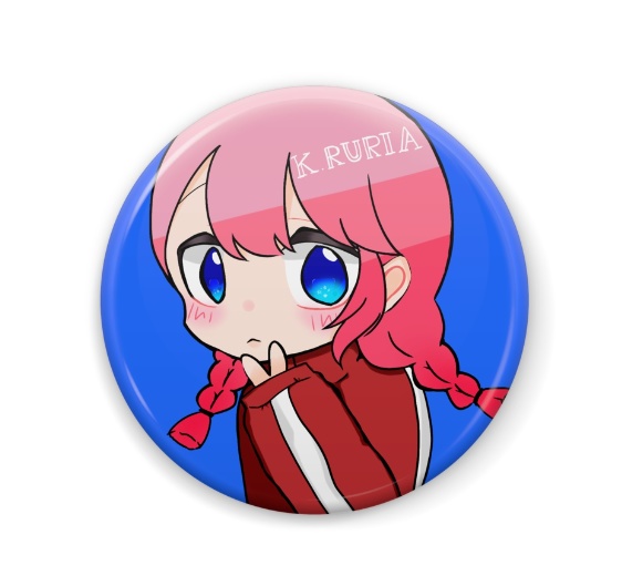 【木苺るりあ卒業グッズ】缶バッチ