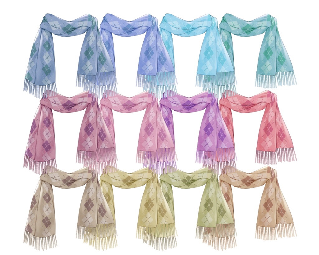 【VTS】うごく!ふわふわマフラー Live2Dアイテム