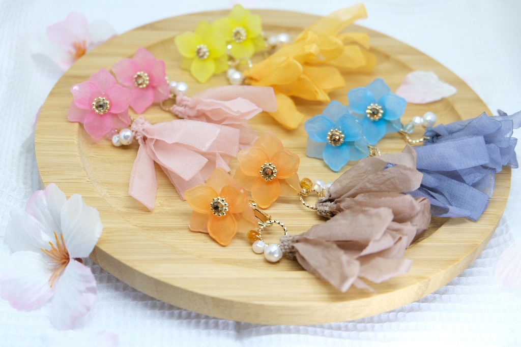 【A3イメージアクセサリー】各組イメージリボンタッセルイヤーアクセサリー