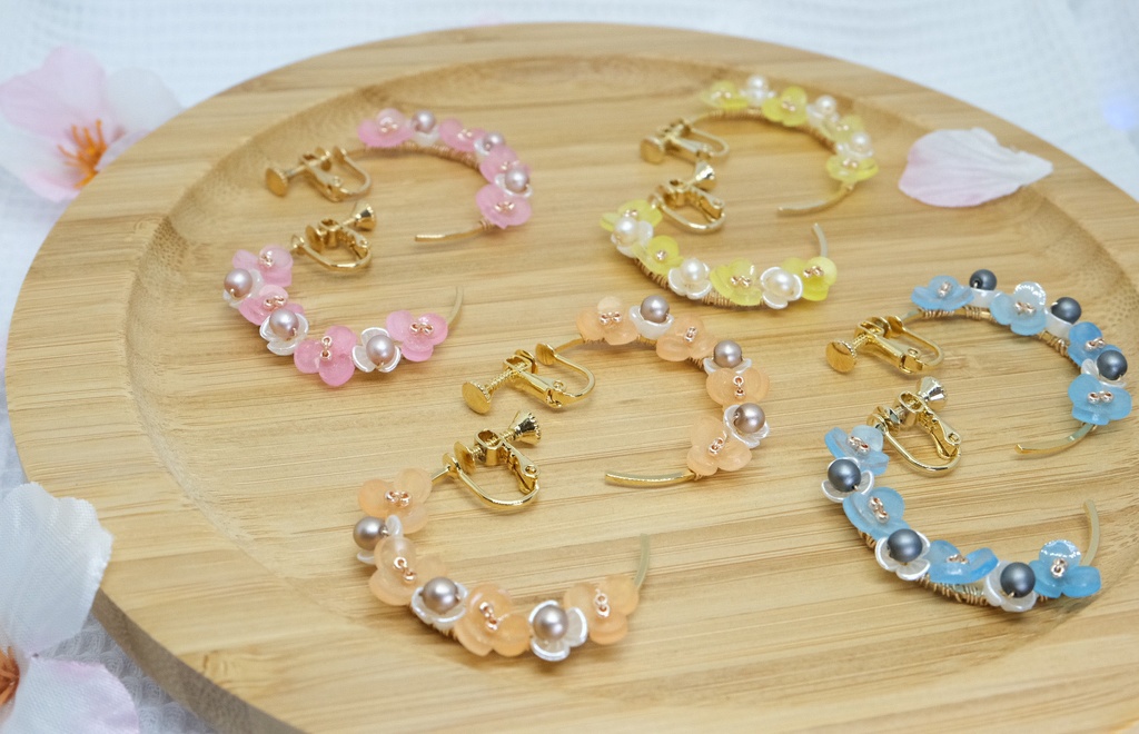 【A3イメージアクセサリー】各組イメージGフープイヤリング