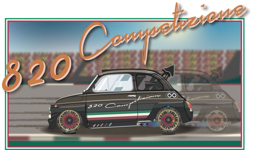 ミニマリストアートレーシングカー