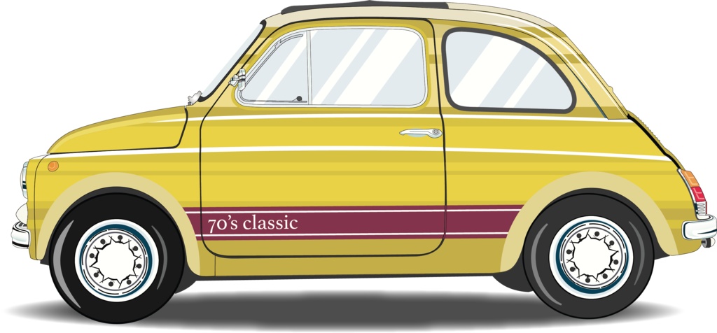 ミニマリストアートクラシックカー