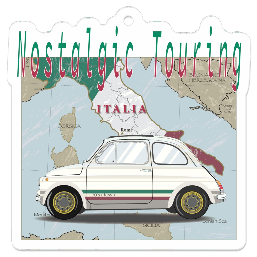 ミニマリストアートクラシックカー