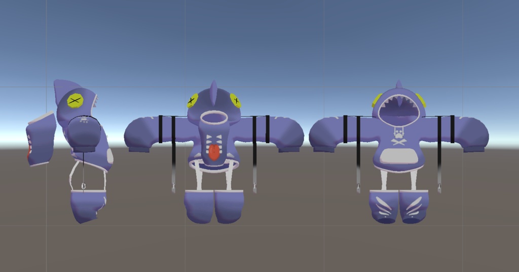 【MA対応】【無料】サメパーカー ジジ(zizi)くん用