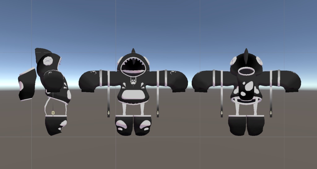 【MA対応】【無料】サメパーカー ジジ(zizi)くん用