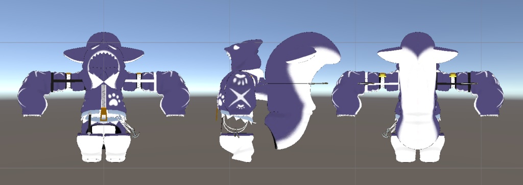 【MA対応】【無料】サメパーカー2 ジジ(zizi)くん用