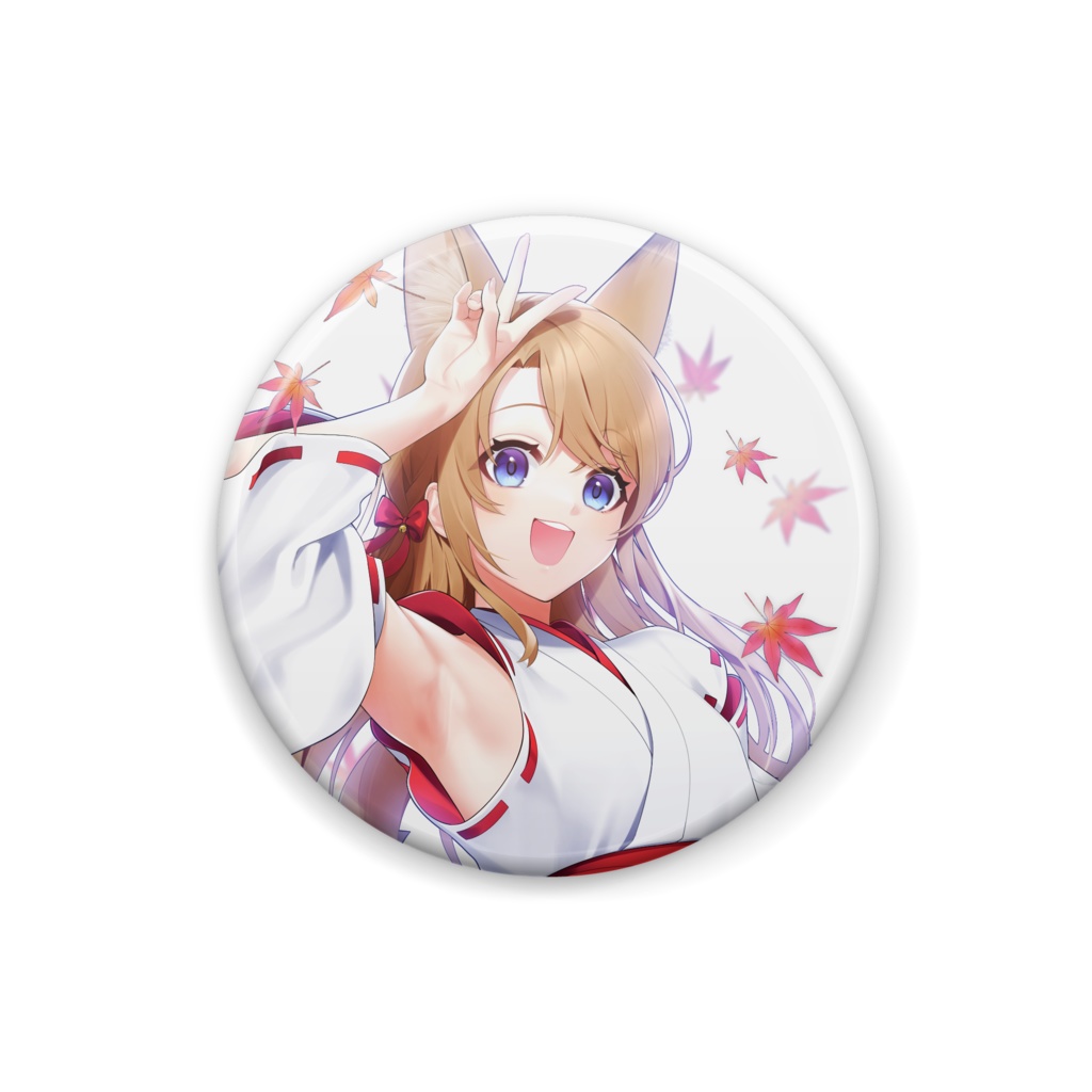 秋月ゆうと【巫女缶バッジ】