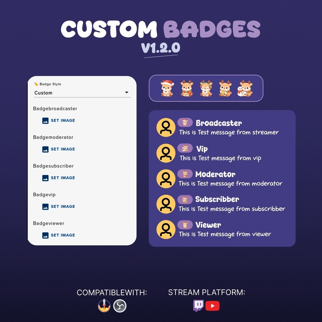 Chat Widget for Twitch & YouTube | StreamElement - Minimalist Widget (v1.2.0)