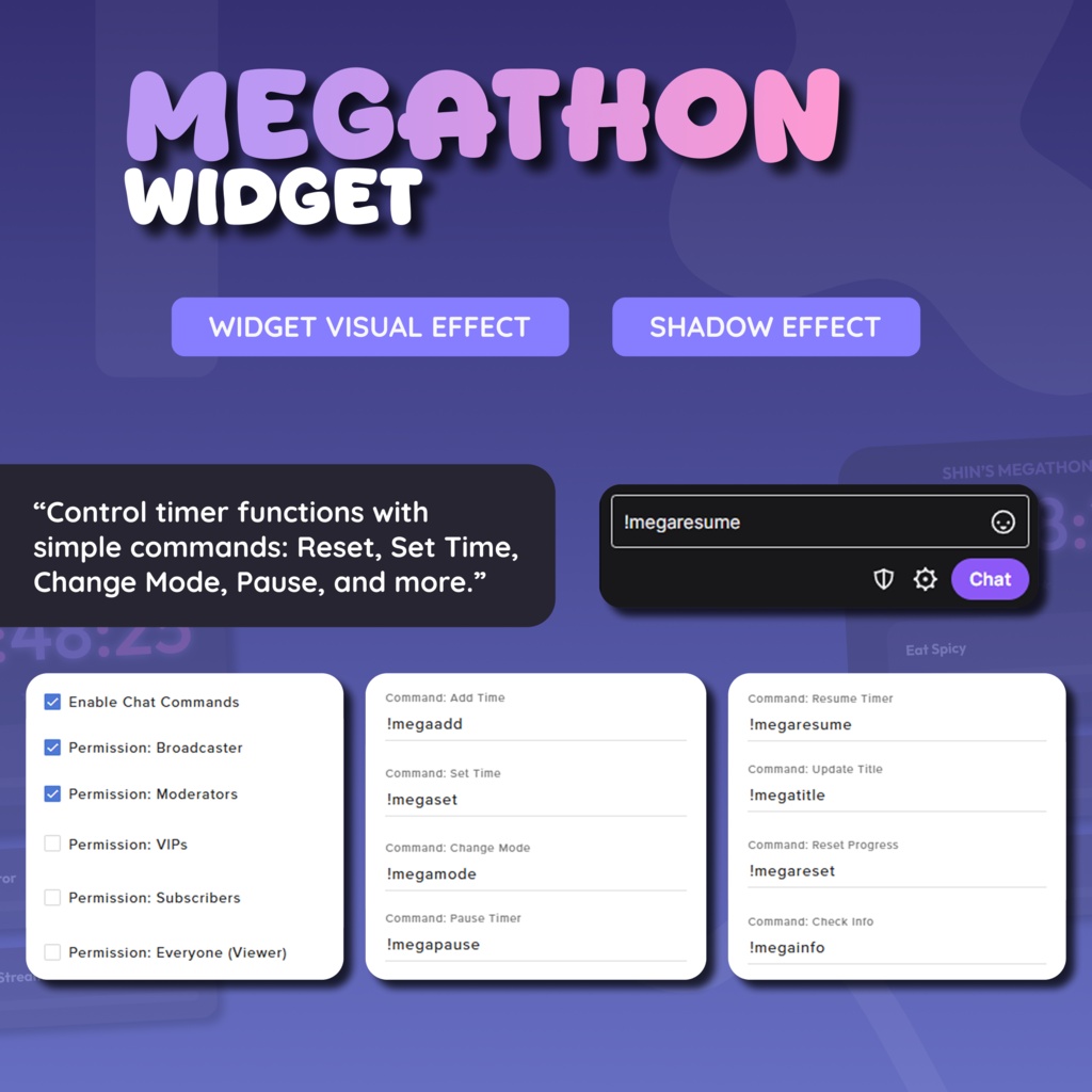 Megathon Widget (4 in 1) for Streamers | Animated UI, Customize (Digital Download) | V1.0.0