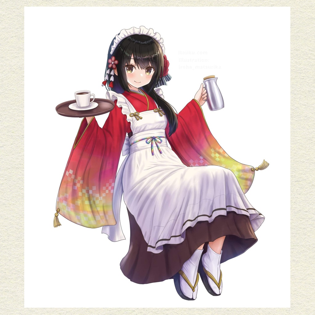 鎹アカネ「アカネ珈琲」複製ミニ色紙／いろは