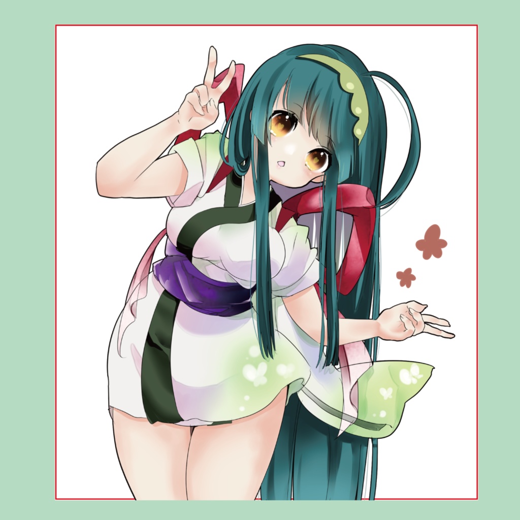 東北ずん子複製ミニ色紙①／Kuramin