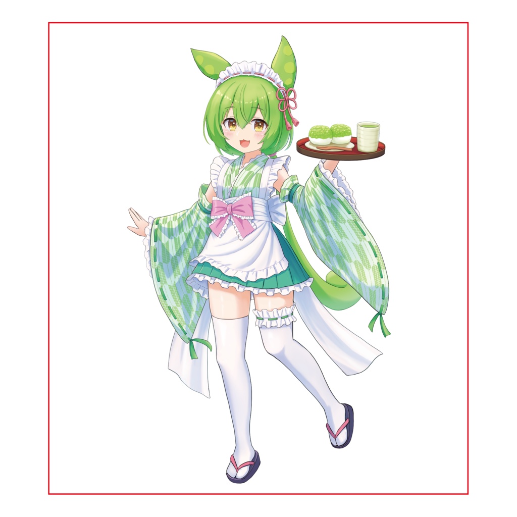 ずんだもん 複製ミニ色紙/いろは