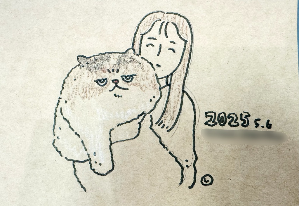 犬ちゃん、猫ちゃん、同伴者様、似顔絵を描きます。(描写2体)