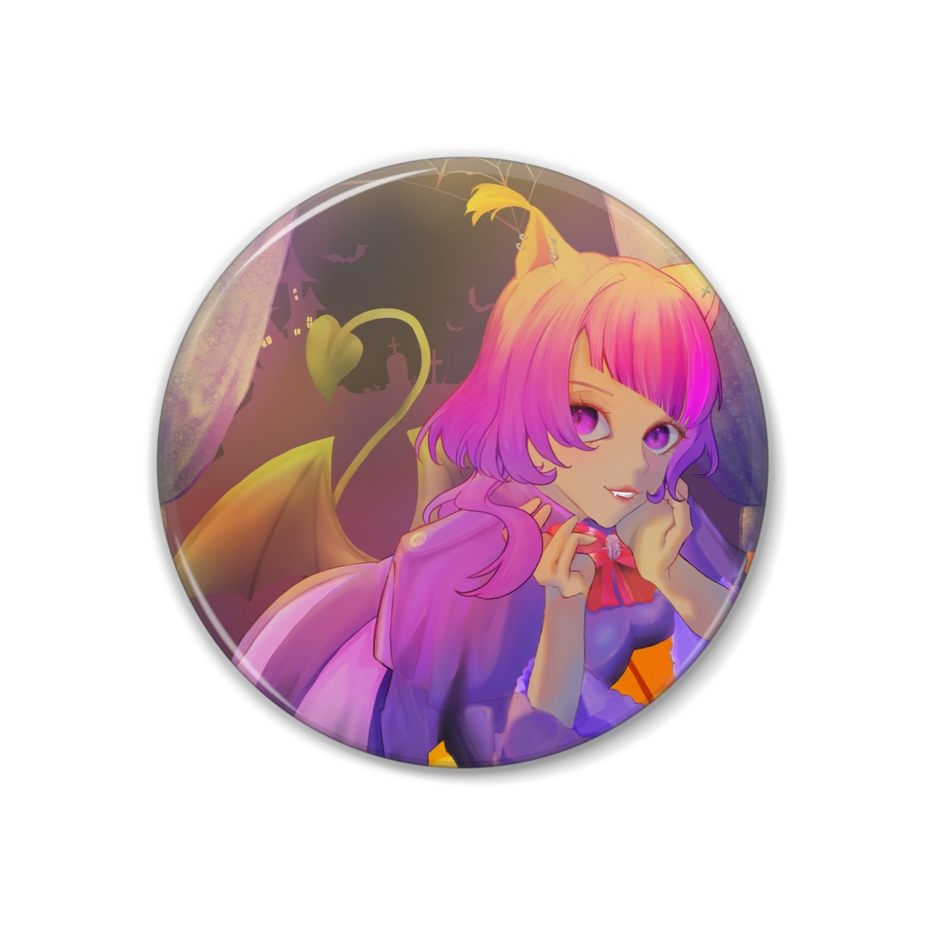 【ハロウィン限定】もふ 缶バッジ