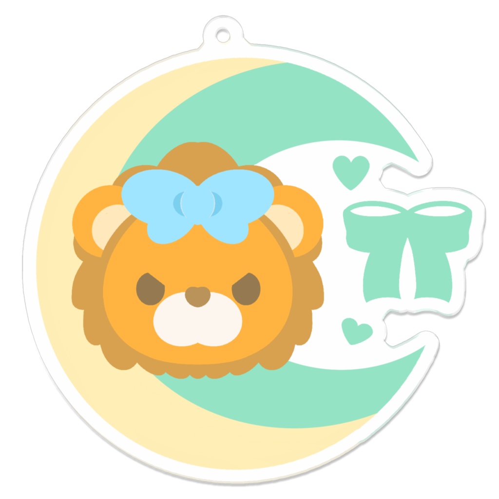 くぅらいおんアクリルキーホルダー