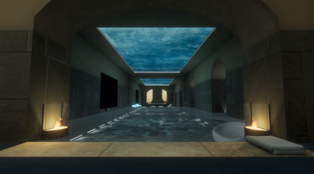 【SDK3対応版】HIDEOUT_POOL.V1.2【VRC家ワールド】