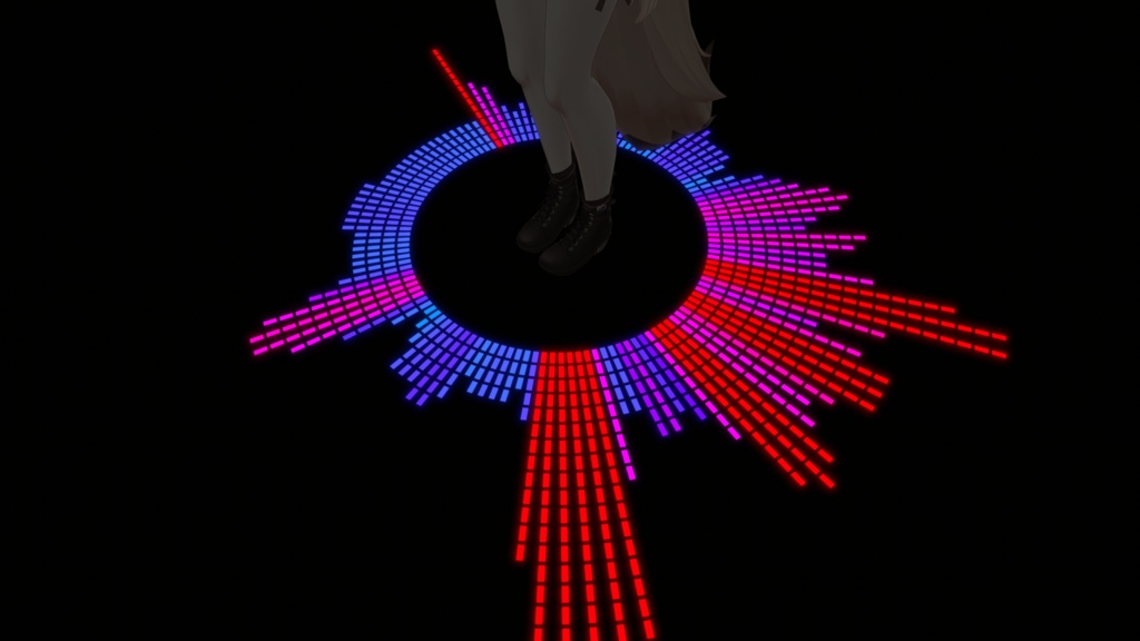 【FREE】VRCAudioLinkSpectrum【poiyomi】
