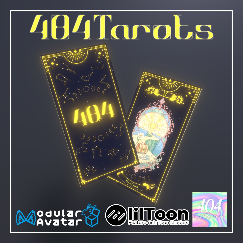 ✨発売セール　8/18まで✨『10種類の占いに対応✨』404Tarots for Avatar【MA対応】【おまけ付き】